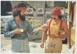 Cheech Marin & Tommy Chong Signed Autograph 12x18 Poster Photo Up In Smoke BAS