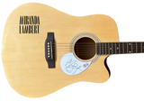 Miranda Lambert Signed Autograph Full Size Acoustic Guitar Singer Beckett COA
