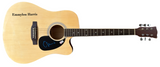 Emmylou Harris Signed Autograph Full Size Acoustic Guitar Beckett COA