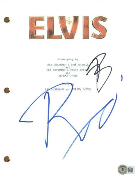 Baz Luhrmann & Austin Butler Signed Autograph Elvis Movie Script Beckett COA