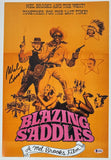 Mel Brooks Signed Autograph Blazing Saddles 12x18 Movie Poster Photo Beckett COA