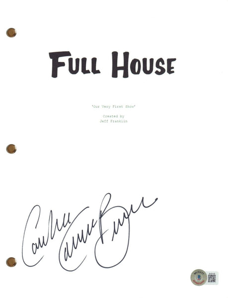 Candace Cameron Bure Signed Autograph Full House Pilot Script Screenplay BAS COA