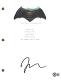 Zack Snyder Signed Batman v Superman: Dawn of Justice Movie Script Autograph BAS