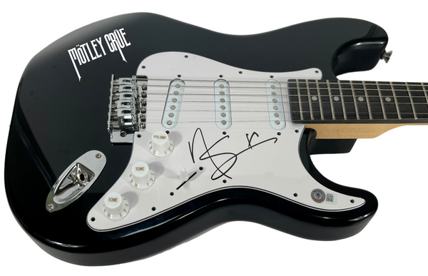 Nikki Sixx Signed Electric Guitar MOTLEY CRUE Autograph Beckett COA