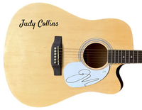 Judy Collins Signed Autograph Full Size Acoustic Guitar ACOA COA