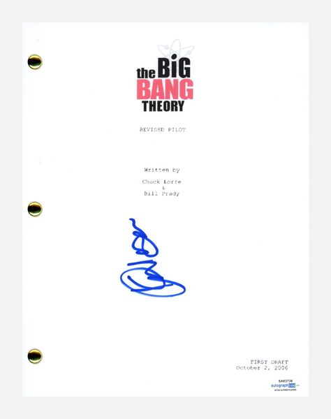 KUNAL NAYYAR Signed THE BIG BANG THEORY Autograph Pilot Script Screenplay ACOA