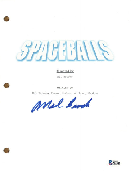 Mel Brooks Signed Autograph Spaceballs Movie Script Screenplay Beckett COA