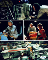 Shane Rimmer STAR WARS Signed Autograph 8x10 Photo A New Hope Rebel Fighter ACOA