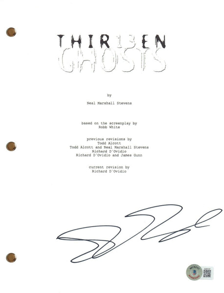 JR Bourne Signed Autograph Thirteen Ghosts Movie Script Screenplay J.R. BAS COA
