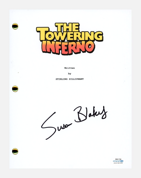Susan Blakely Signed Autograph The Towering Inferno Script Screenplay ACOA COA