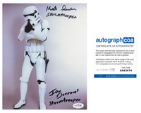 IAN DURRANT & KEITH SWADEN Signed STAR WARS 8x10 Photo Empire Strikes Back ACOA