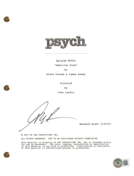 Corbin Bernsen Signed Autograph Psych American Duos Episode Script Beckett COA