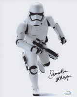 SAMANTHA ALLEYNE Signed STAR WARS Autograph 8x10 Photo Stormtrooper ACOA COA