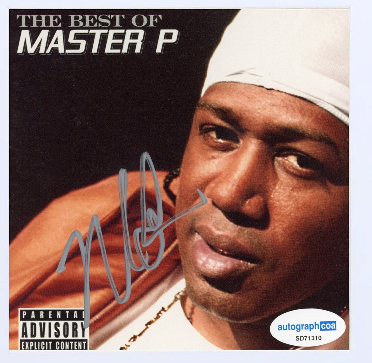 Prof Rapper Autographing Master P Signed Autograph The Best Of CD Cover Framed Rapper Percy Mil ...