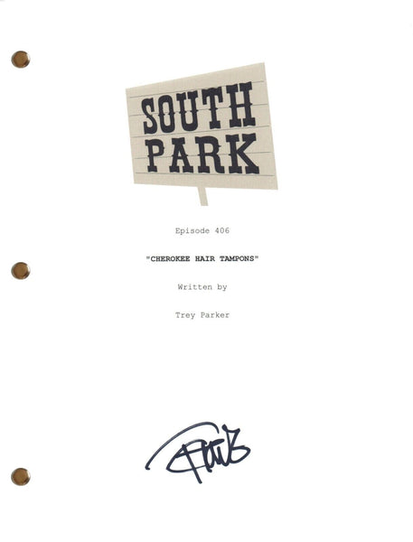 Tommy Chong Signed Autograph SOUTH PARK Cherokee Hair Tampons Episode Script COA