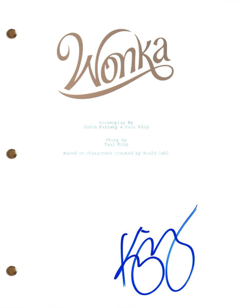 Keegan Michael Key Signed Autographed WONKA Movie Script Full Screenplay COA