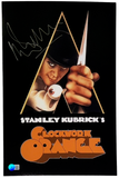 Malcolm McDowell Signed A CLOCKWORK ORANGE 11x17 Movie Poster Photo Beckett COA