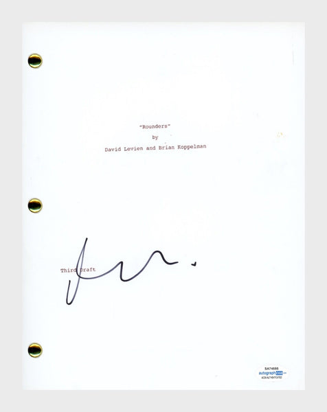 Matt Damon ROUNDERS Signed Autograph Movie Script Full Screenplay ACOA COA