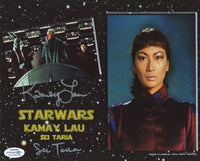 KAMAY LAU Signed STAR WARS Autograph 8x10 Photo The Phantom Menace ACOA COA