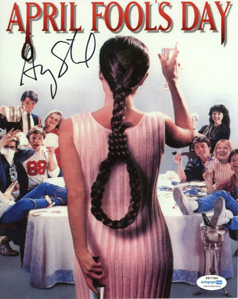 AMY STEEL Signed Autographed 8x10 Photo APRIL FOOL'S DAY Horror Actress ACOA COA