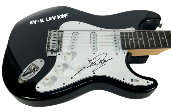 Avril Lavigne Signed Autograph Electric Guitar Under My Skin Let Go Beckett COA