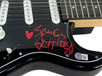 Zander Schloss THE CIRCLE JERKS Signed Autograph Electric Guitar Beckett COA