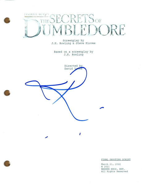 Eddie Redmayne FANTASTIC BEASTS Autograph Signed Movie Script Screenplay COA