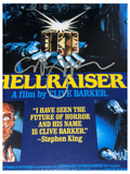 Clive Barker Signed HELLRAISER 11x17 Movie Poster Photo Autograph Beckett COA