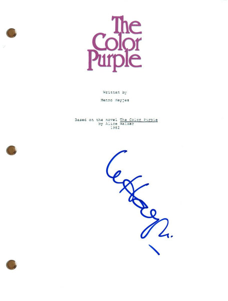 Whoopi Goldberg Signed Autograph THE COLOR PURPLE Movie Script Screenplay COA