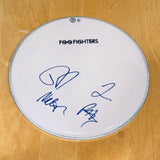 Foo Fighters Signed Autograph 12" Drumhead Dave Grohl Taylor Hawkins Band x4 BAS