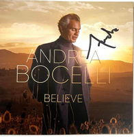 ANDREA BOCELLI Signed Autographed BELIEVE Framed CD Opera Singer Beckett COA