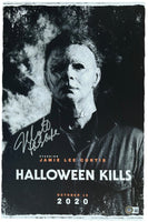 Nick Castle Signed HALLOWEEN KILLS 11x17 Movie Poster Photo Michael Myers BAS