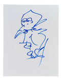 Stefan Lessard Dave Matthews Band Signed Autograph Original Art Sketch 11x14 COA