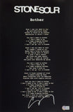 Corey Taylor Signed Autograph Stone Sour Bother 11x17 Lyric Photo Poster BAS