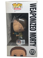 Dan Harmon Signed Rick and Morty Funko Pop Weaponized Morty 173 Autograph BAS