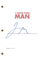 Jason Segel Signed Autograph I Love You, Man Movie Script Full Screenplay COA