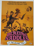 Mel Brooks Signed Autograph Blazing Saddles 12x18 Movie Poster Photo Beckett COA