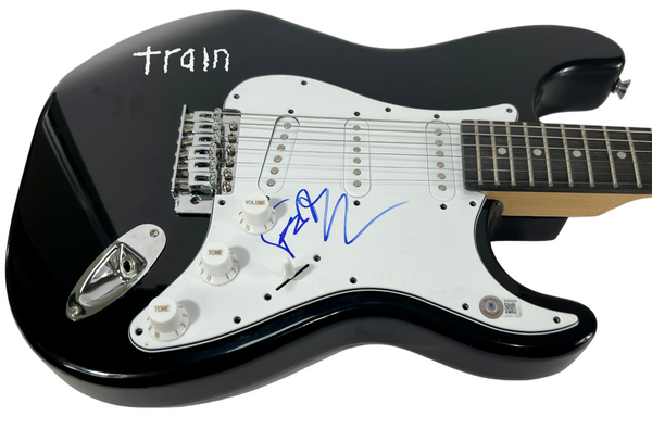 Pat Monahan TRAIN Signed Autograph Electric Guitar Band Singer Beckett COA