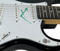 Jared Leto THIRTY SECONDS TO MARS Signed Autograph Electric Guitar Beckett COA