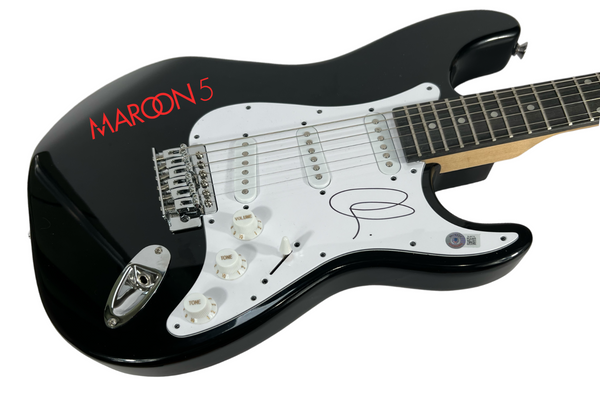 Adam Levine Maroon 5 Signed Autograph Electric Guitar Lead Singer Beckett COA