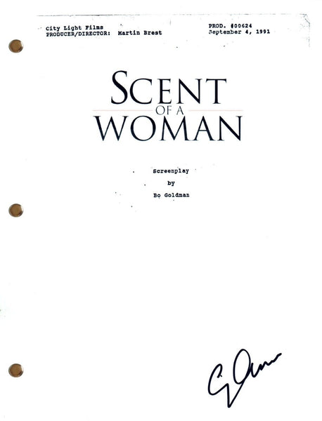 Gabrielle Anwar SCENT OF A WOMAN Signed Autograph Movie Script Screenplay COA
