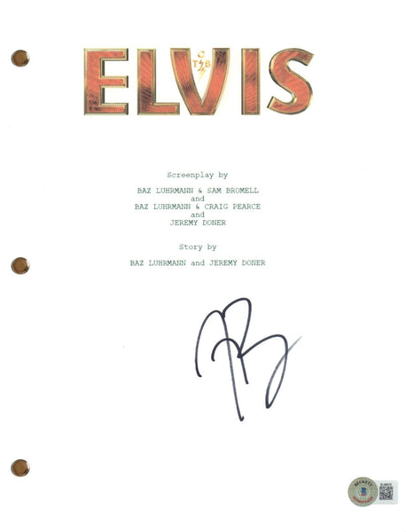 Austin Butler Signed Autograph Elvis Presley Movie Script Screenplay Beckett COA