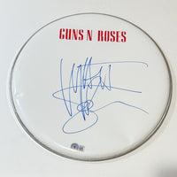 Matt Sorum GUNS N' ROSES Signed Autograph 12" Drumhead Drummer Beckett COA