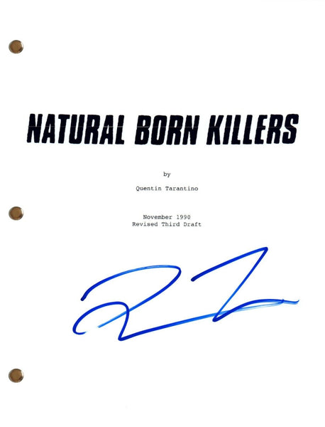 Quentin Tarantino NATURAL BORN KILLERS Signed Autograph Script Screenplay COA