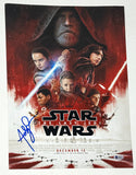 Andy Serkis Signed Autograph Star Wars The Last Jedi 12x18 Movie Poster BAS COA