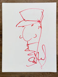 Stefan Lessard Dave Matthews Band Signed Autograph Original Art Sketch 11x14 COA