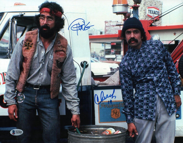 Cheech Marin & Tommy Chong Signed 11x14 Photo Up In Smoke Autograph Beckett COA