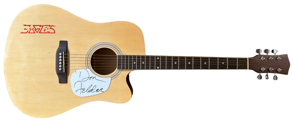 Don Felder THE EAGLES Signed Autograph Full Size Acoustic Guitar ACOA COA