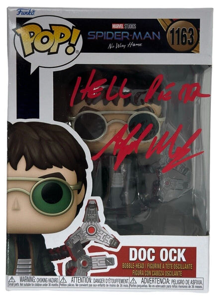 Alfred Molina Signed Autograph Doc Ock Spider-Man No Way Home Funko Pop BAS COA