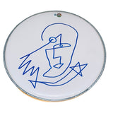 Ezra Miller Signed Autograph 12" Drumhead Original Art Sketch The Flash BAS COA